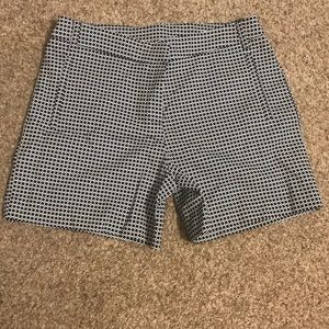 Anne Klein printed black shorts